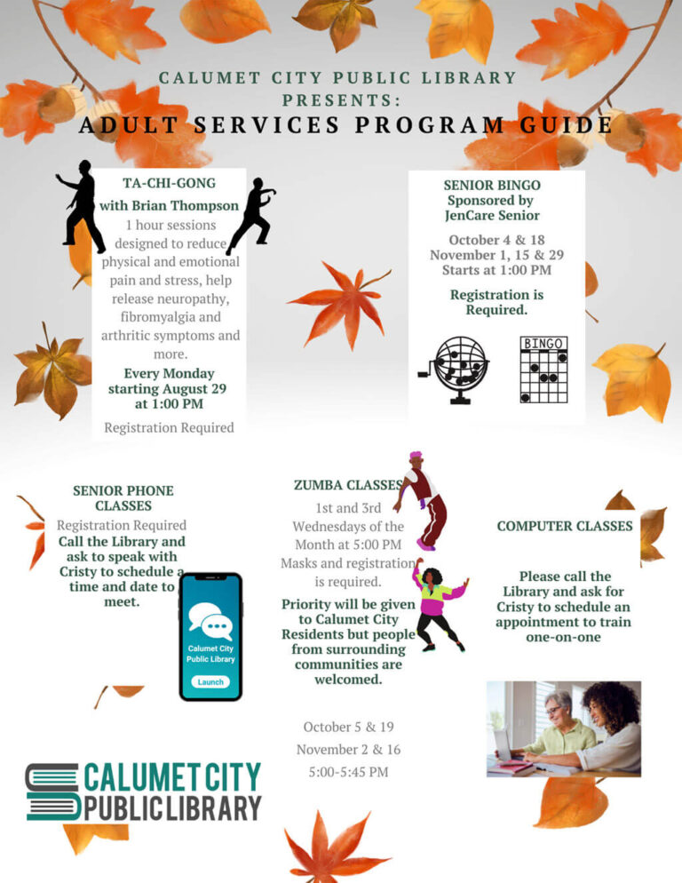 Calumet City Public Library Fall Program Guide Calumet City Public