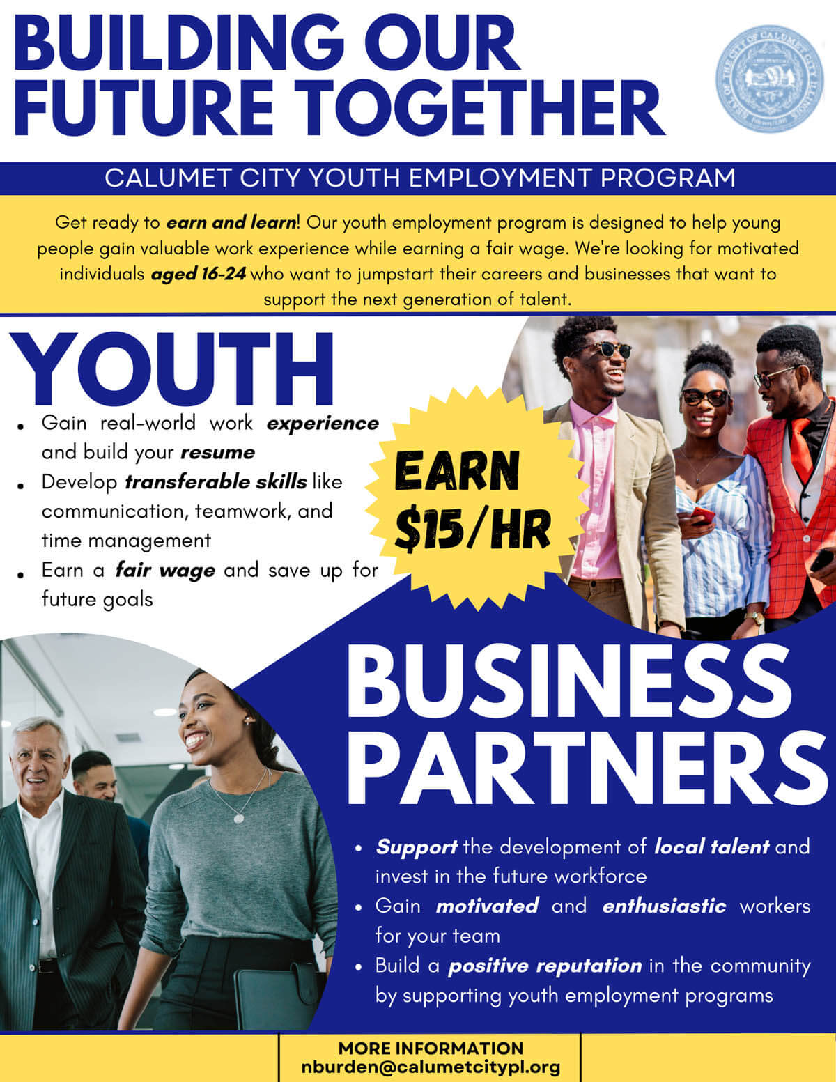 Calumet City Youth Employment Program Calumet City Public Library