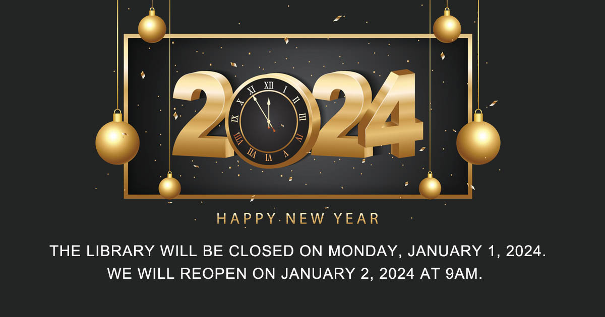 Library Closed On New Year's Day Calumet City Public Library