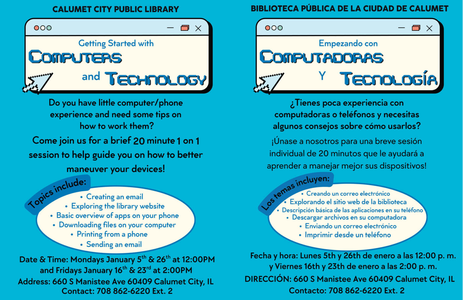 Computer Help - Calumet City Public Library