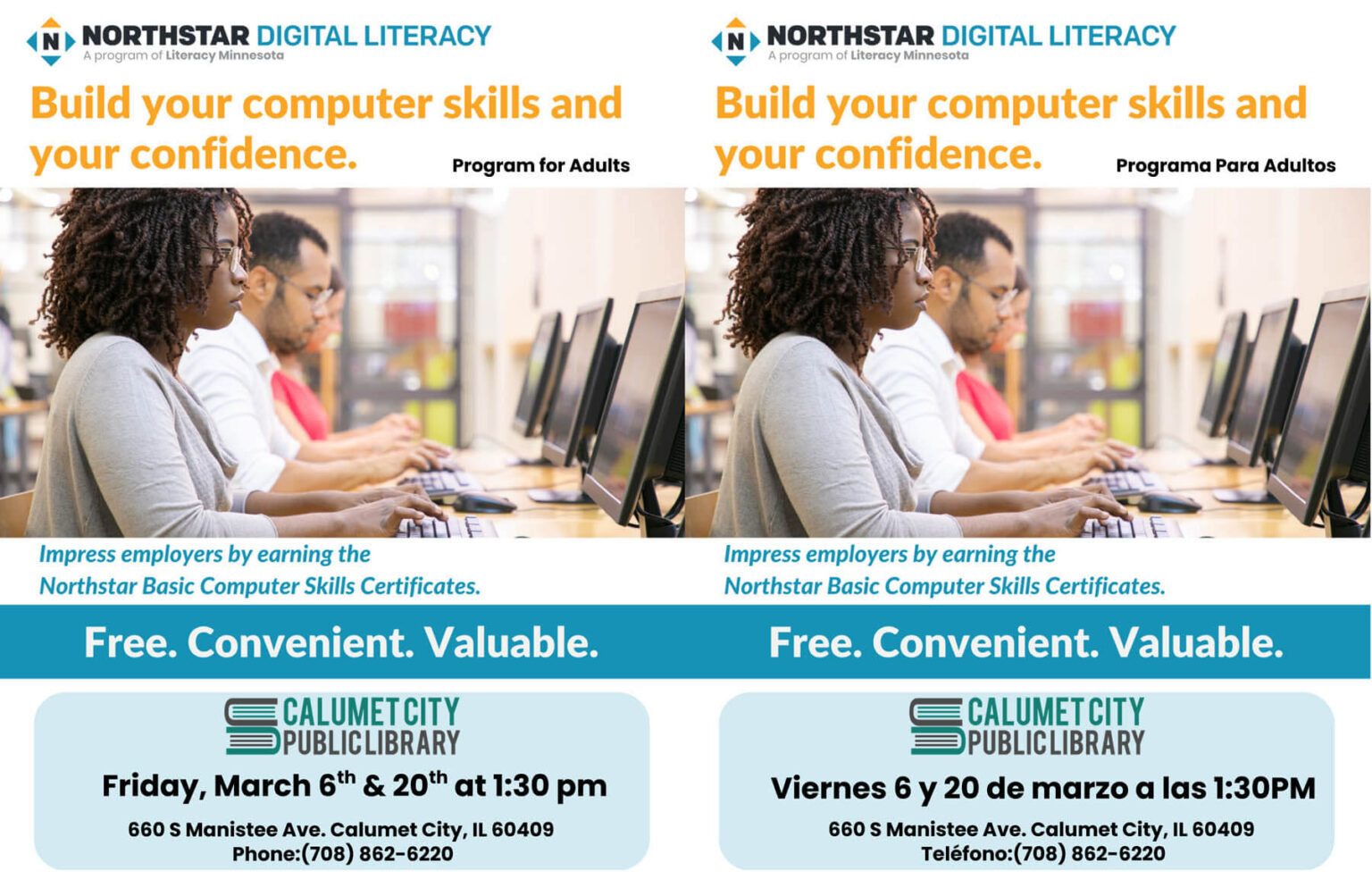 Northstar Digital Literacy Platform Session - Calumet City Public Library